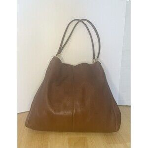 Coach Phoebe Madison Boho Leather Shoulder Bag Brown